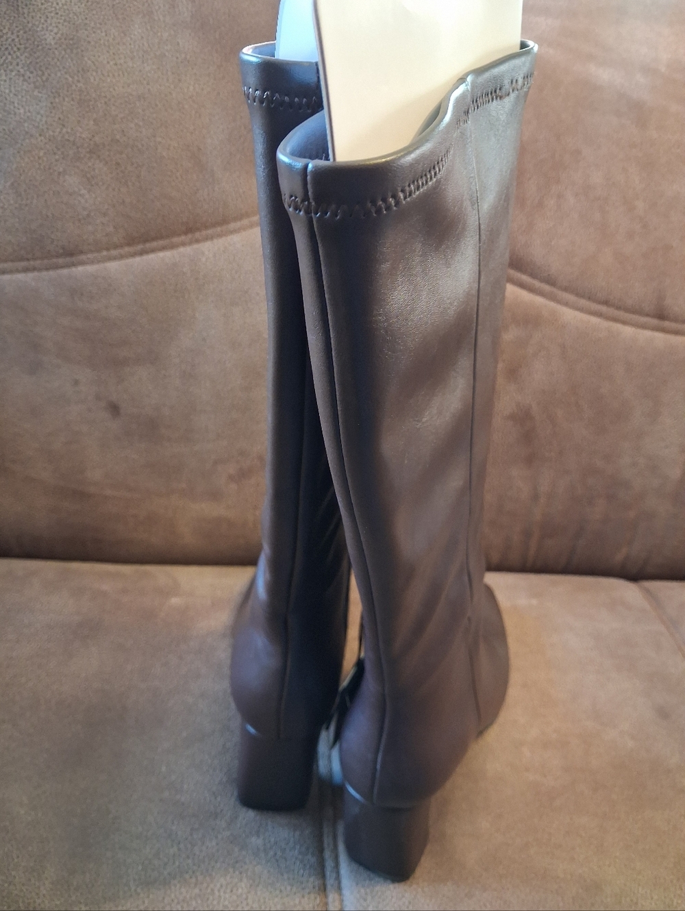 Madden NYC Classic Tall Brown Women's Heeled Dress Boots Size 9 - Picture 4 of 8
